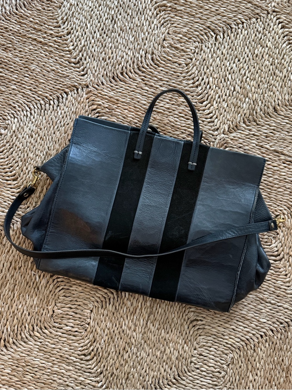 Clare V Leather Weekender Bag